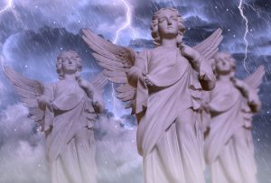 Engel mit Blitzen - Abbruch durch Trisomie verarbeiten